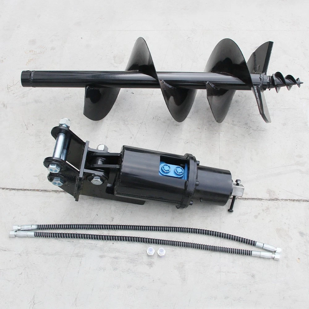 Post Hole Digger - 2026 New 200mm Hydraulic Auger Drill,