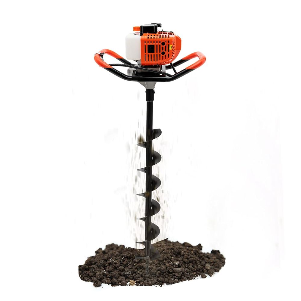 Post Hole Digger - Gas-Powered 52cc 2-Stroke Post Hole Digger