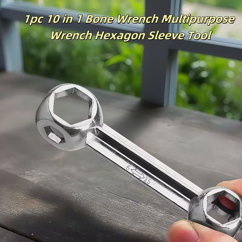 Heavy Equipment Operation - 1pc Ten-In-One Heavy-Duty Multi-Function Wrench -Compatible