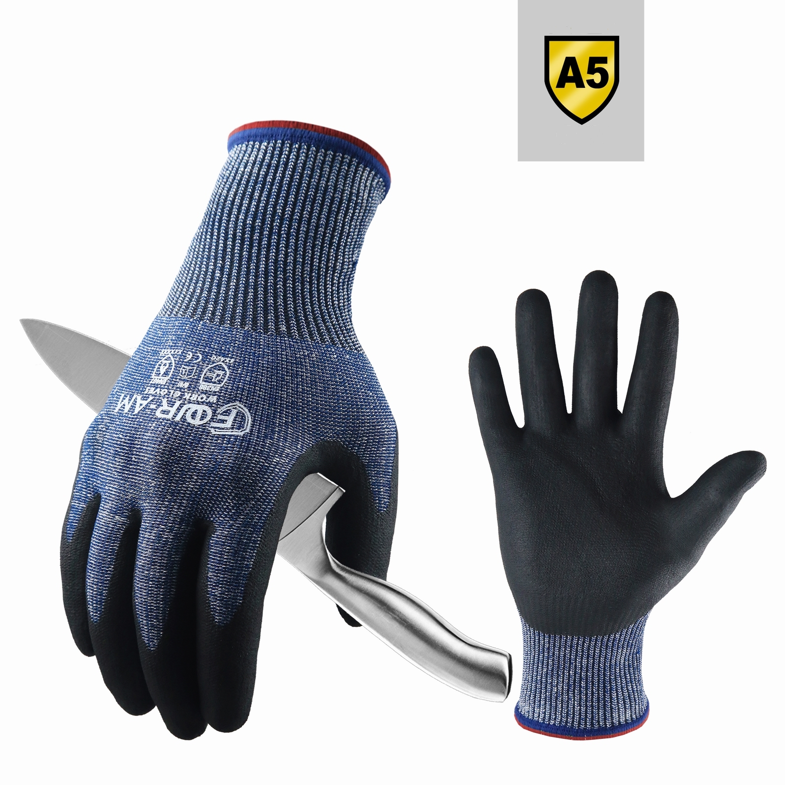 Heavy Equipment Operation - Level 5 Cut-Resistant Gloves Heavy Duty