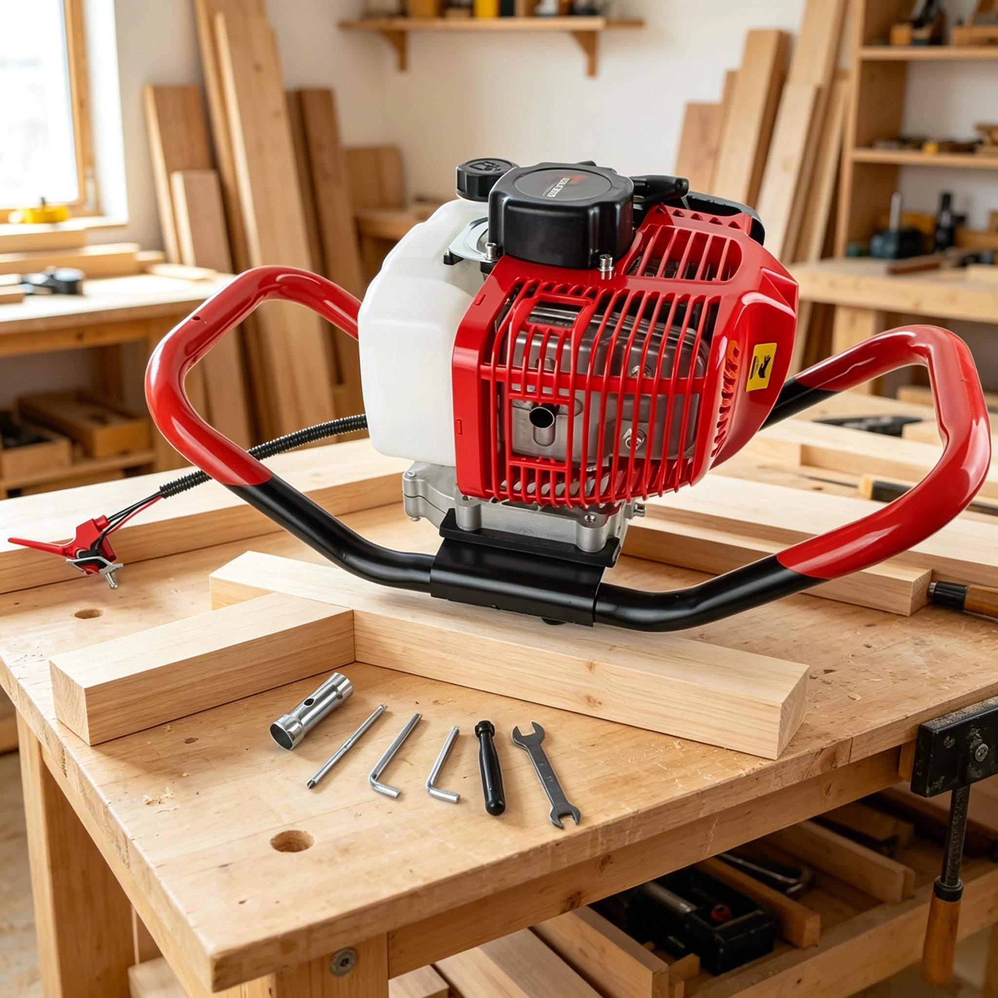 Post Hole Digger - 52CC Gas Powered Earth Auger 2-Stroke