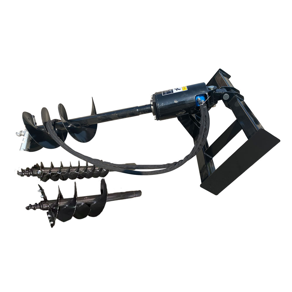 Post Hole Digger - Hydraulic Skid Steer Attachment Loader Auger