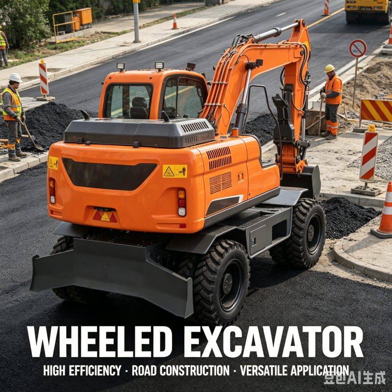 Heavy Equipment For Construction - Durable Wheel Mounted Excavator 30 Ton