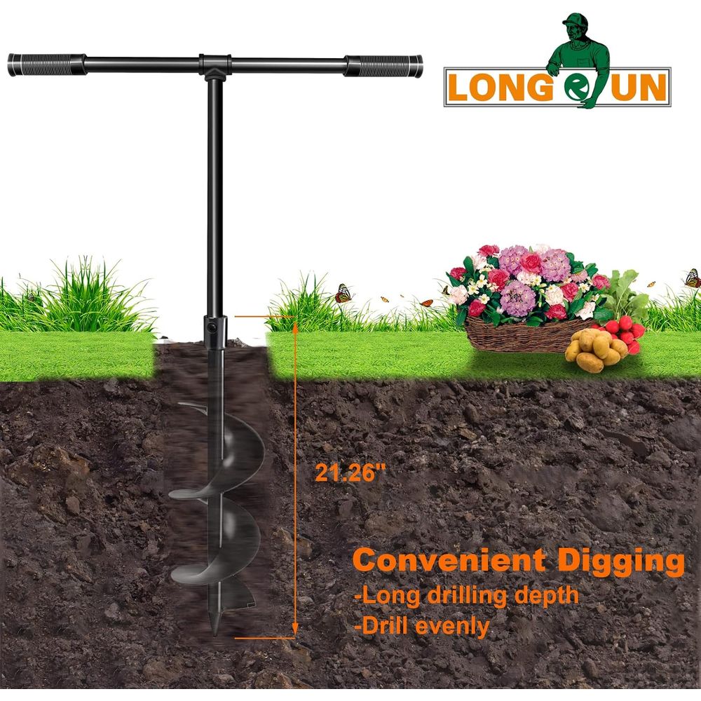 Hand-Crank Spiral Auger for Pl – Post Hole Digger recenzja i cena