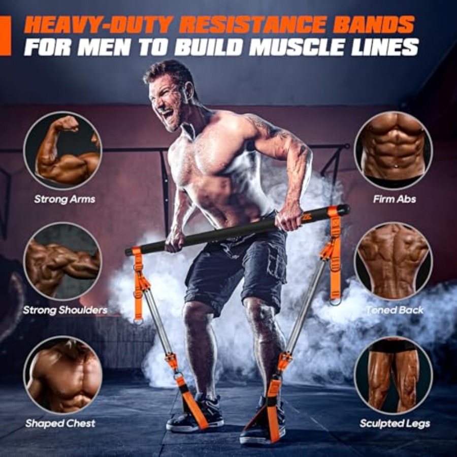 Pilates Bar Kit with Resistanc – Heavy Equipment Training recenzja i cena