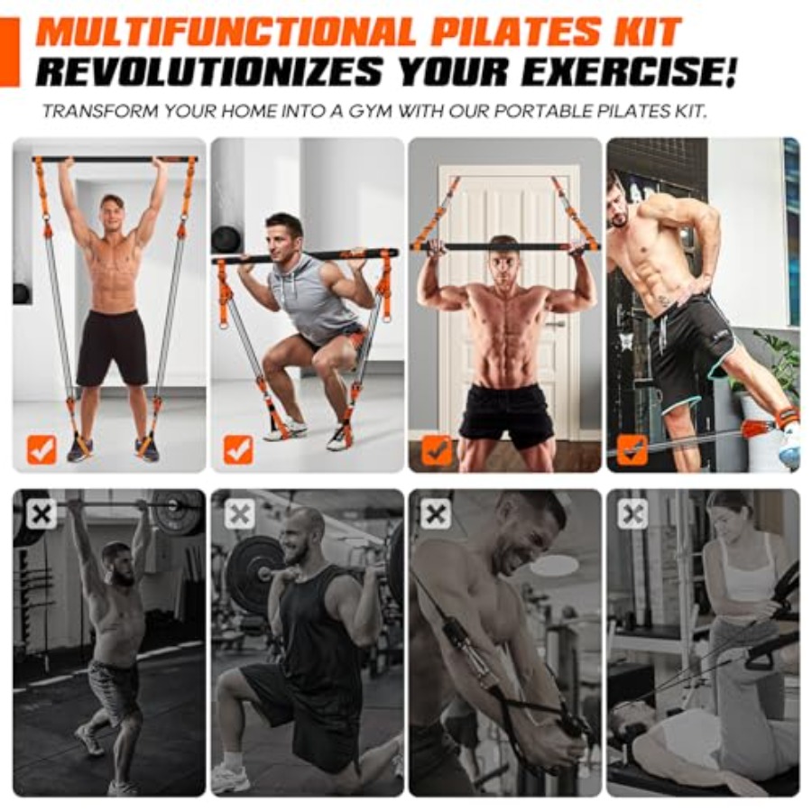 Pilates Bar Kit with Resistanc – Heavy Equipment Training recenzja i cena