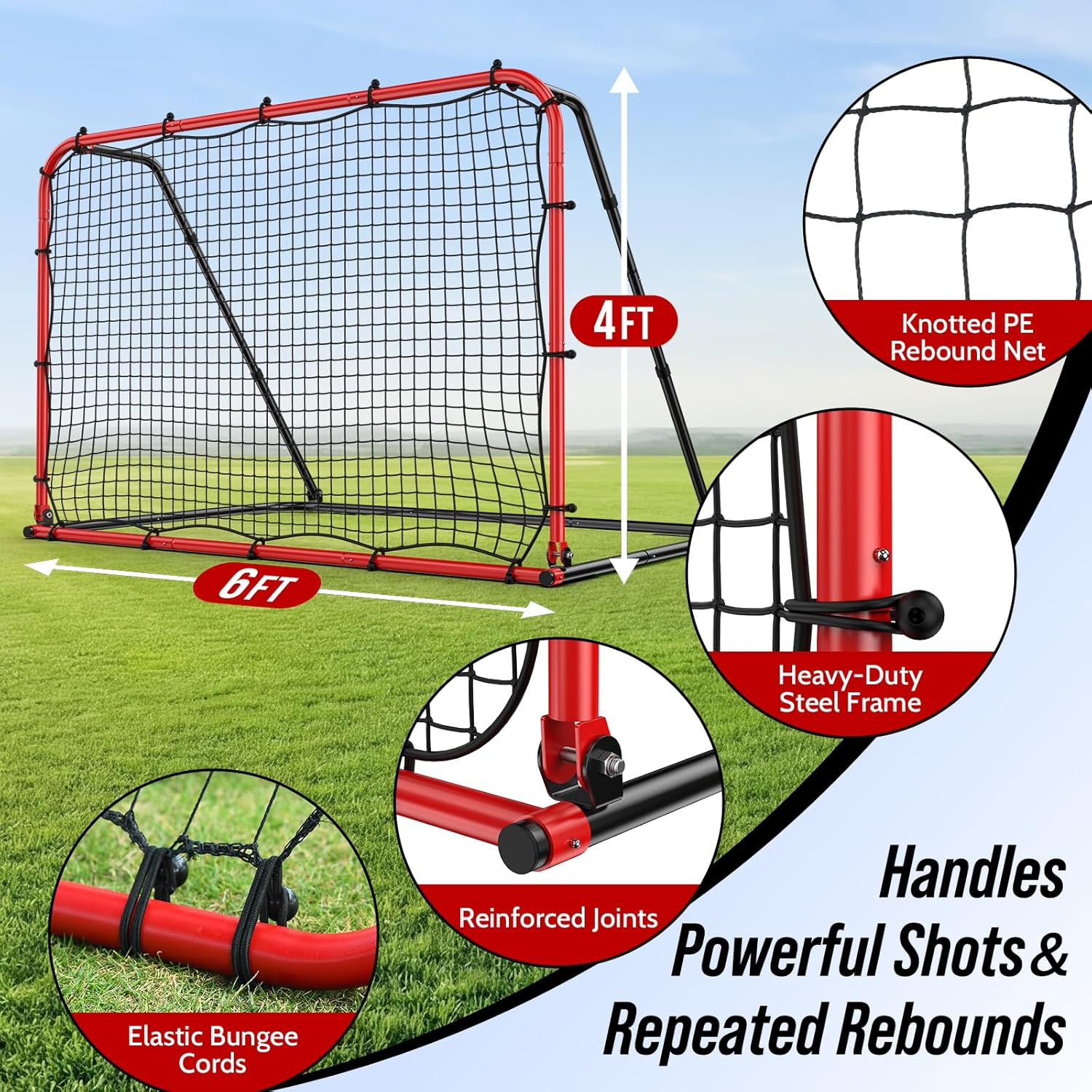 6x4 FT Soccer Goal for Backyar – Heavy Equipment Training recenzja i cena