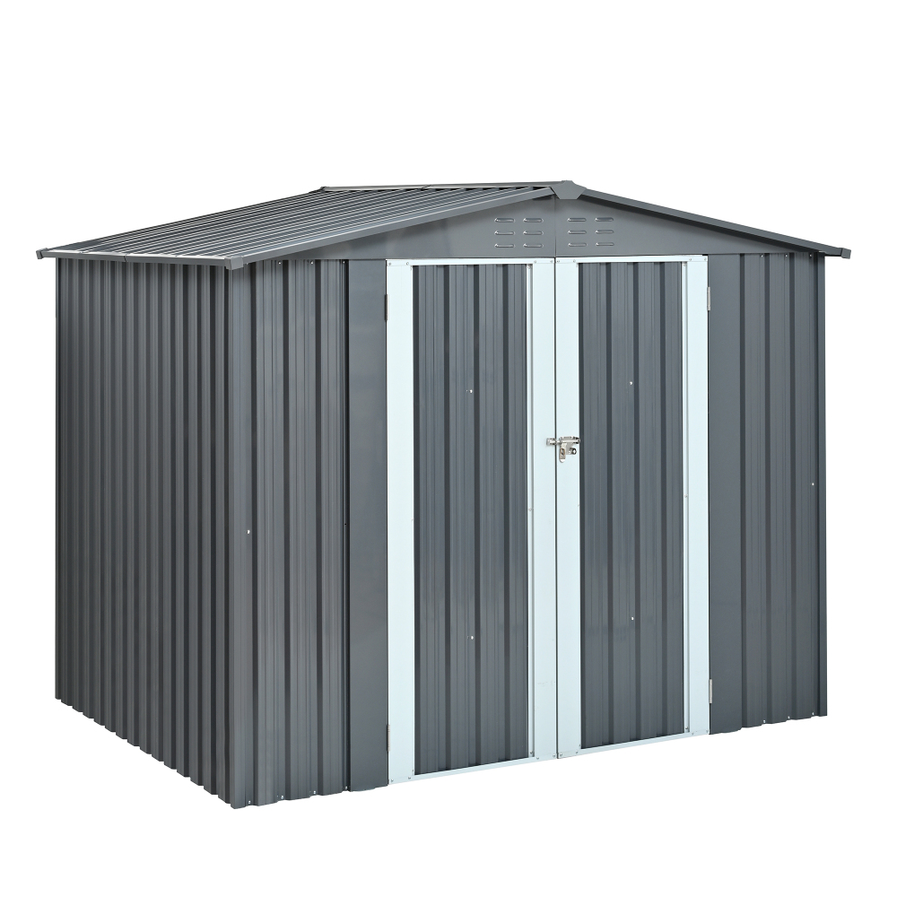 Metal Storage Shed with Double – Heavy Equipment Storage Yard recenzja i cena