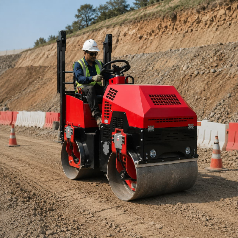 Double Drum Vibratory Road Rol – Heavy Equipment And Machinery recenzja i cena
