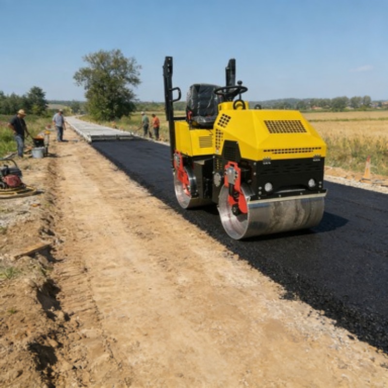 Single Drum Road Roller Vibrat – Heavy Equipment For Construction recenzja i cena
