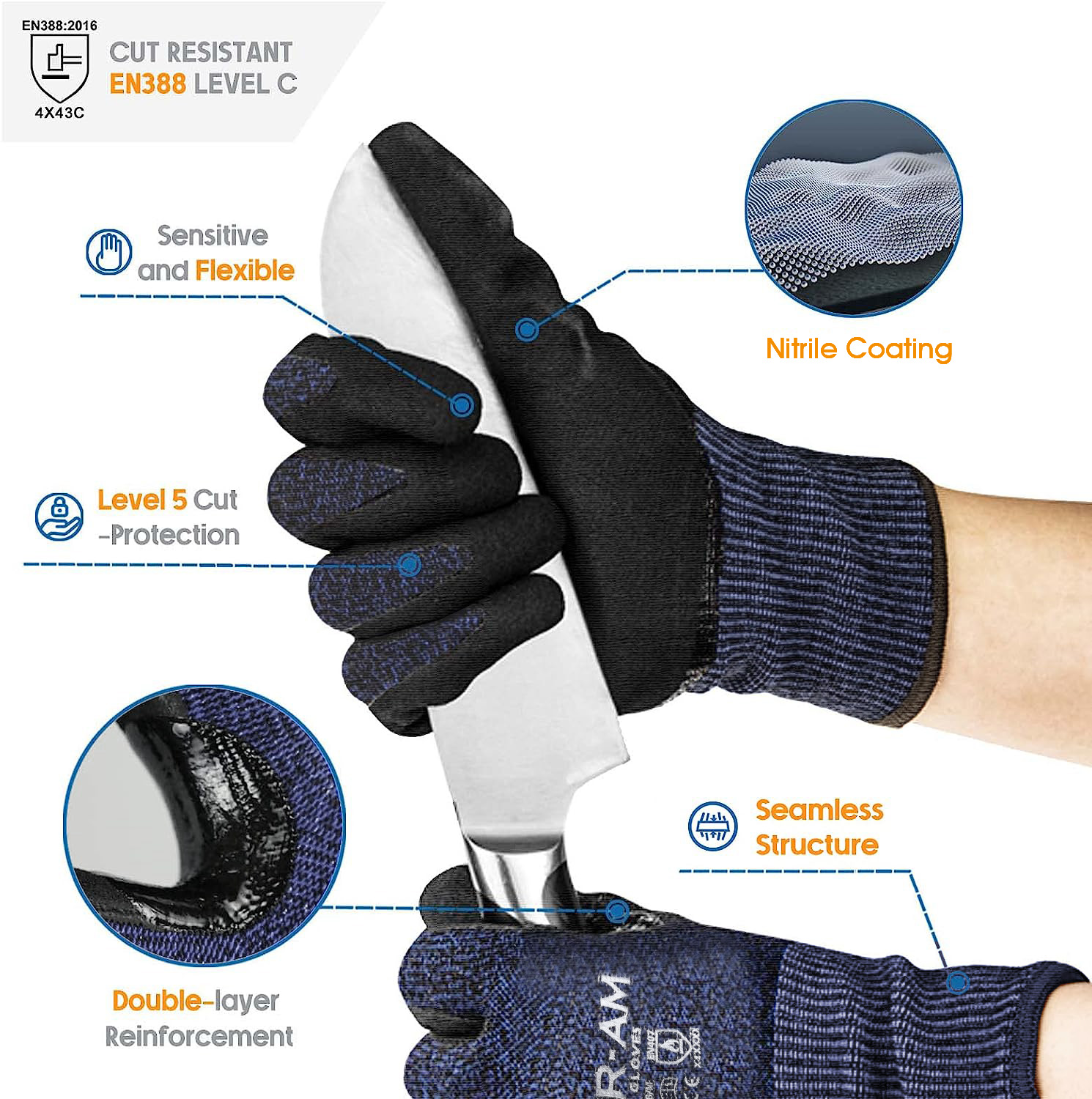 Level 5 Cut-Resistant Gloves H – Heavy Equipment Operation recenzja i cena