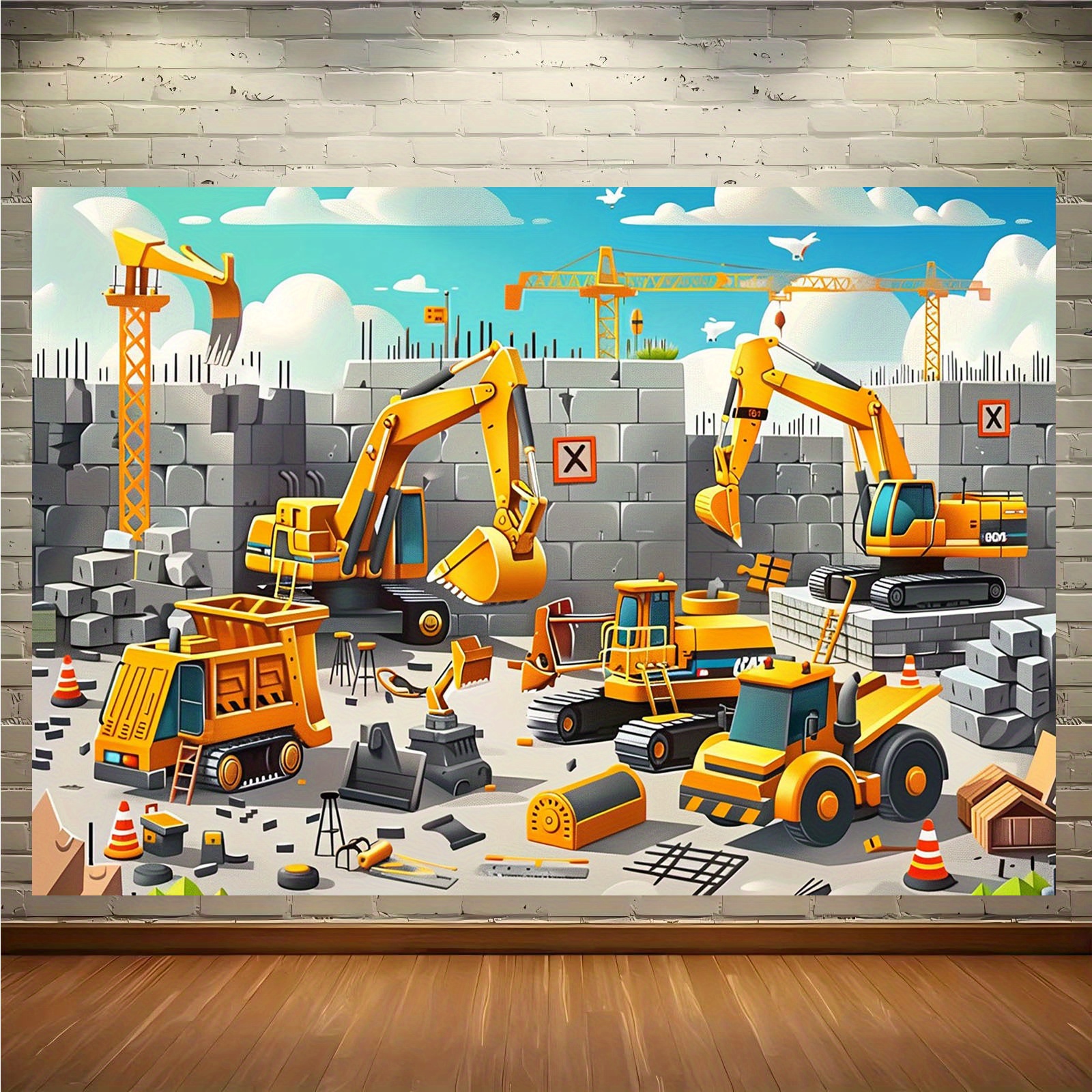 1pc Vivid construction site pa – Heavy Equipment For Construction recenzja i cena