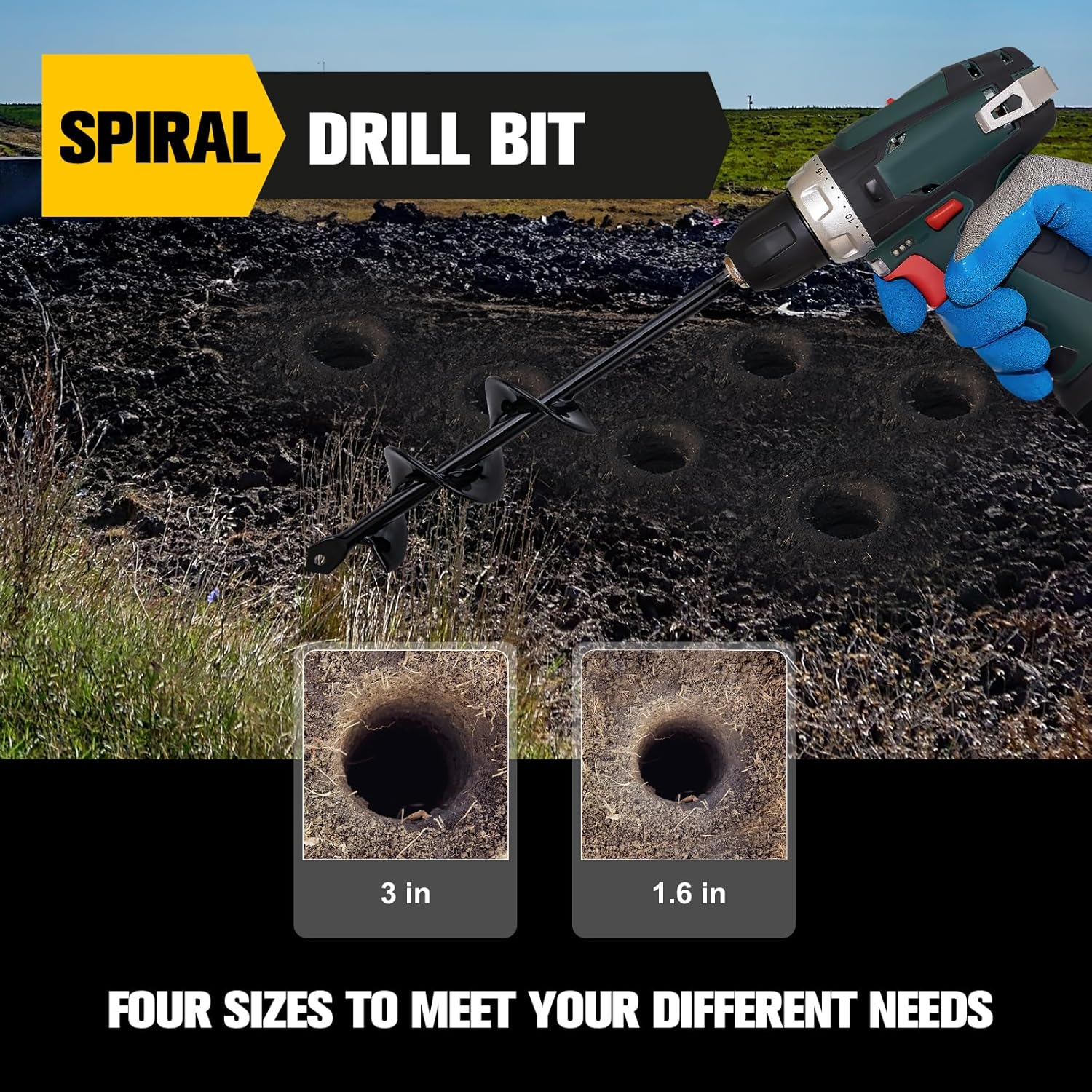 Goture Spiral Drill Bit Plant  – Post Hole Digger recenzja i cena