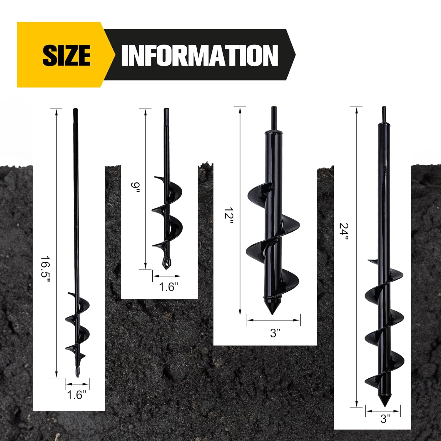 Goture Spiral Drill Bit Plant  – Post Hole Digger recenzja i cena